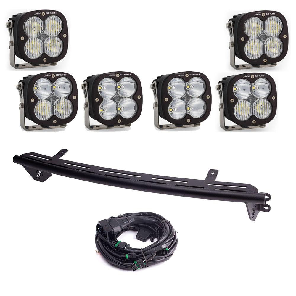 2023-2024 Ford F250 F350 Bull Bar with LED Light Kit - Heavy Duty Off-Road Grille Guard for Truck Protection & Adventure Driving