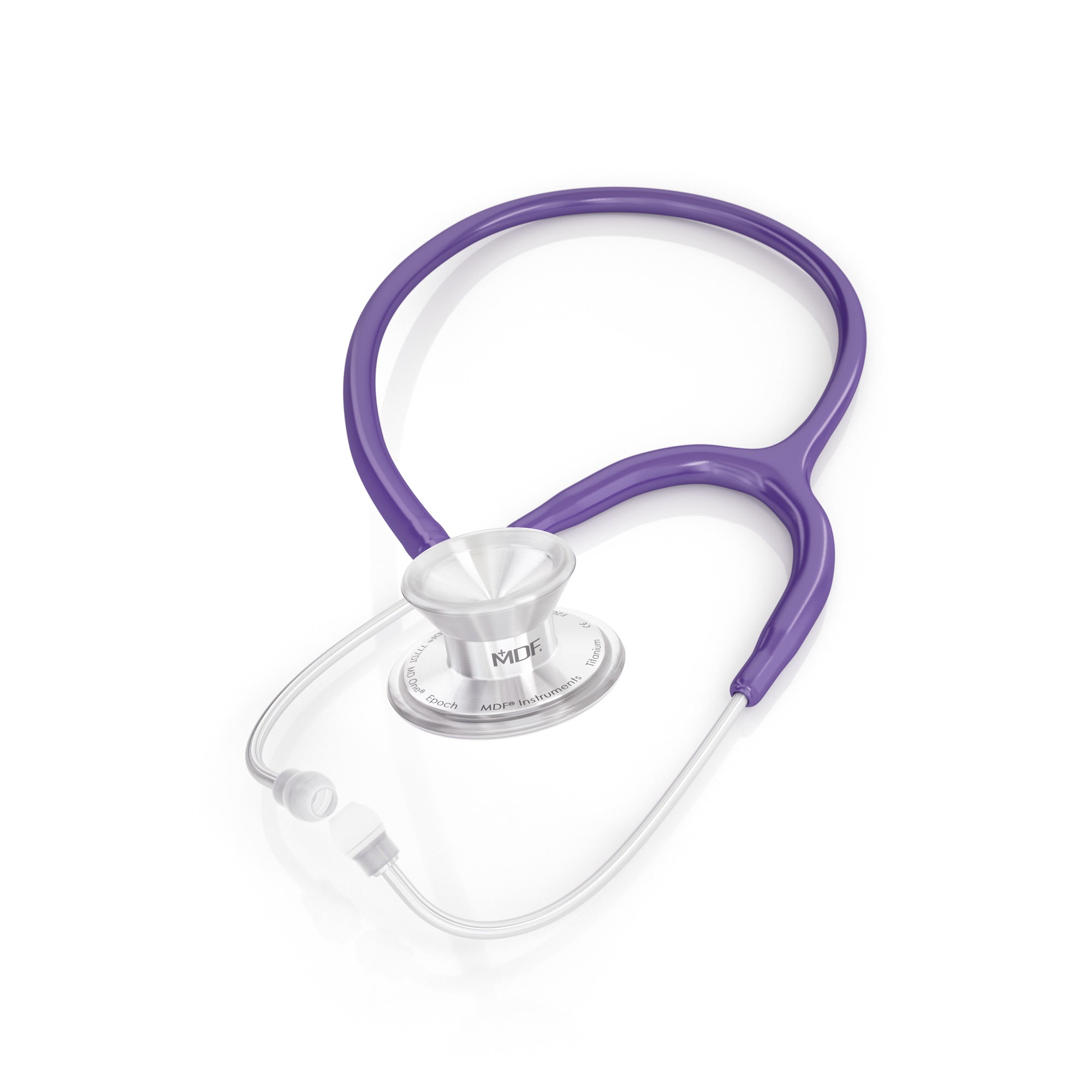 MD One® Epoch® Titanium Adult Stethoscope - Purple | Premium Medical Stethoscope for Doctors, Nurses & Healthcare Professionals | Ideal for Clinical Use, Patient Exams & Medical Training