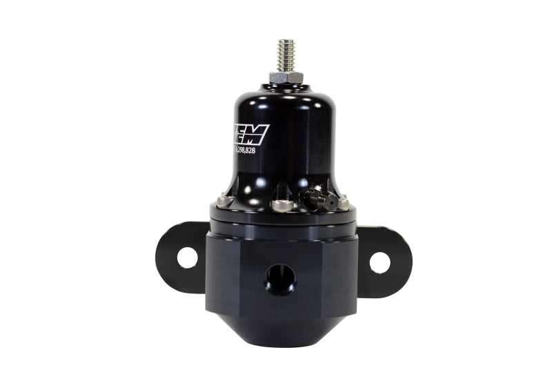 AEM High Capacity Universal Black Adjustable Fuel Pressure Regulator - Performance Upgrade for Cars, Trucks & SUVs - Perfect for Racing, Tuning & Engine Modifications