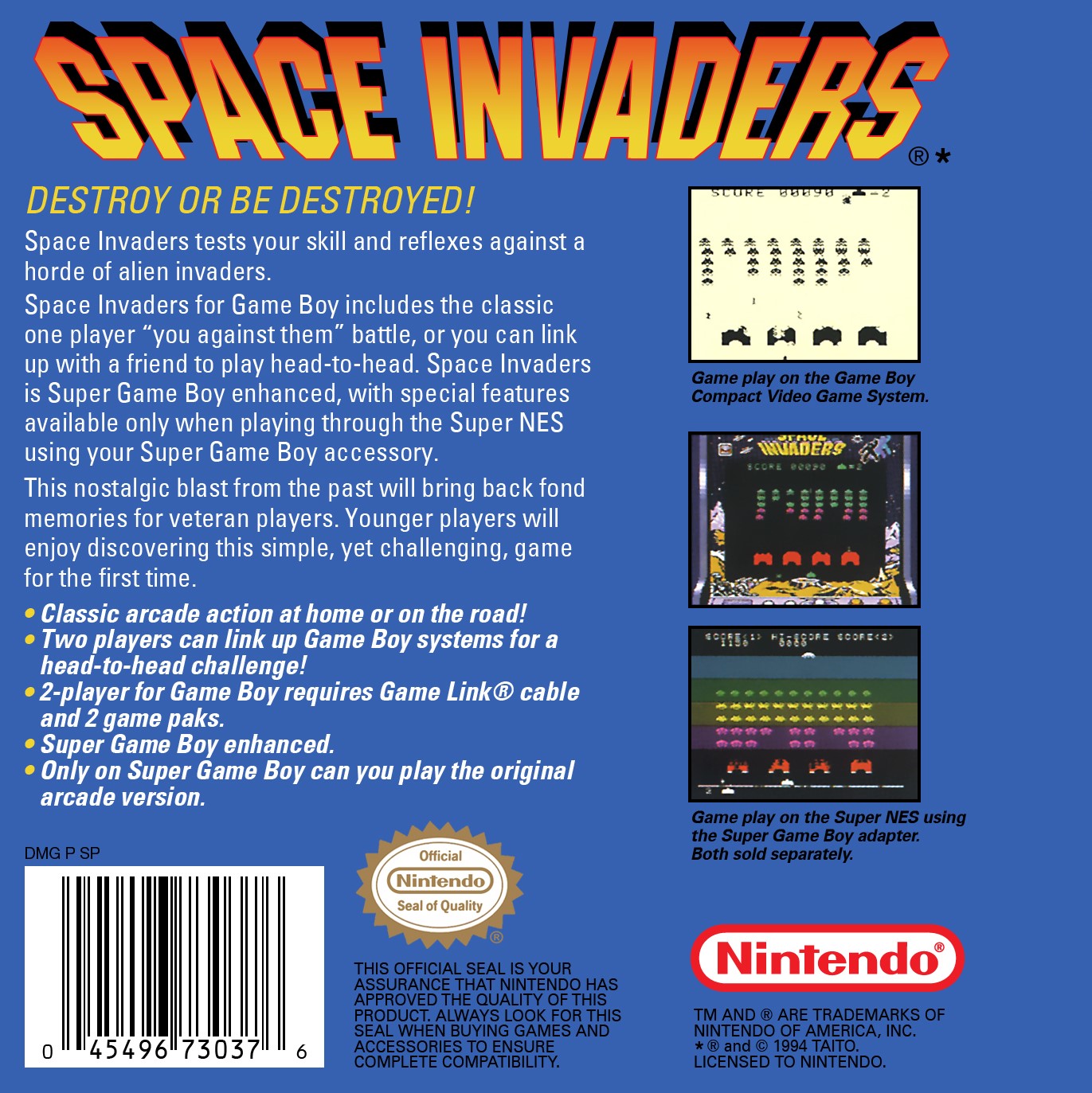 Original Space Invaders Retro Video Game (Gray Cartridge) - Classic Arcade Game for Nintendo, Atari & Retro Gaming Enthusiasts - Perfect for Collectors & Nostalgic Gaming Nights