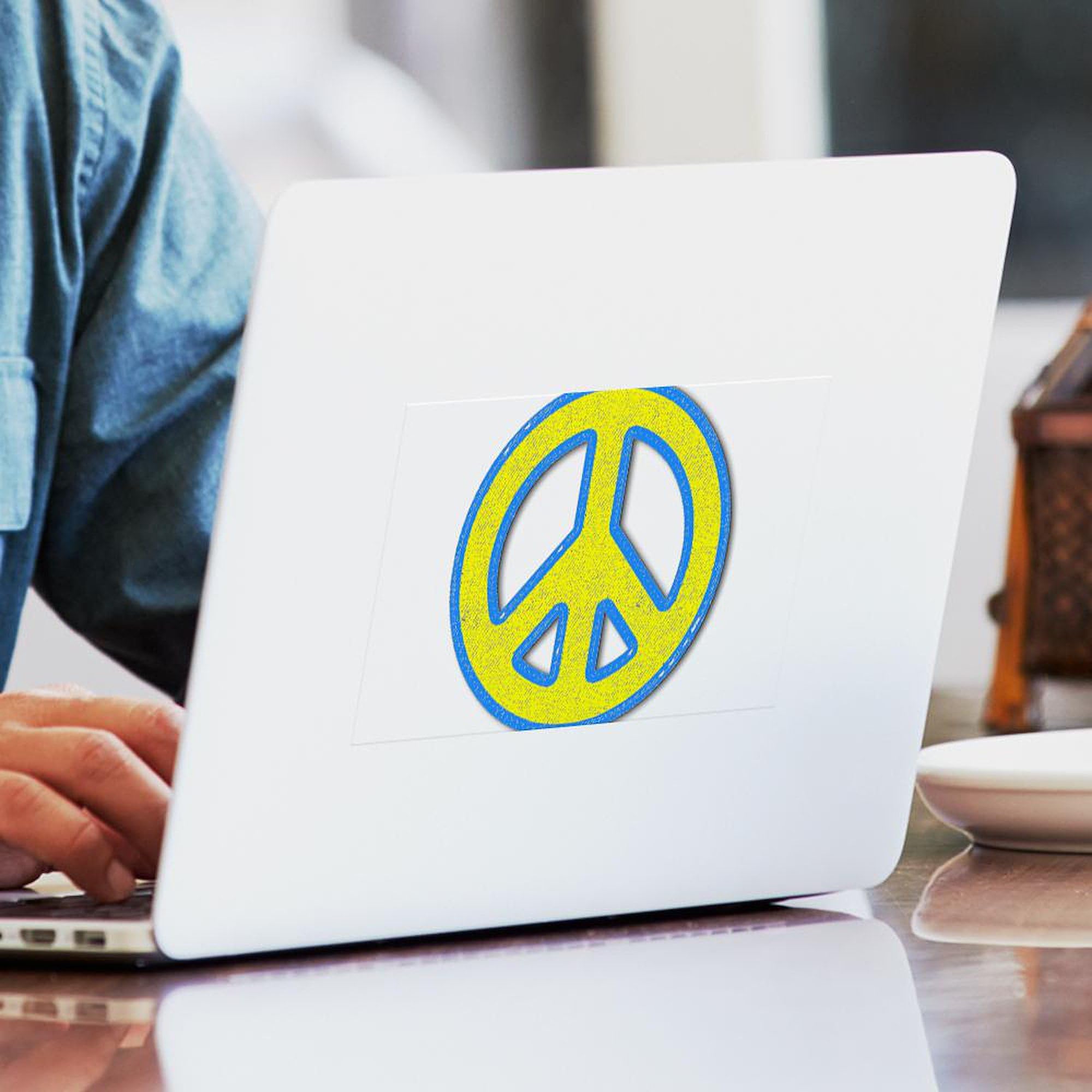 Ukraine Flag Stickers - 50 Pack Rectangle Ukrainian Pride & Peace Symbols - Perfect for Laptops, Cars, Notebooks & Gifts