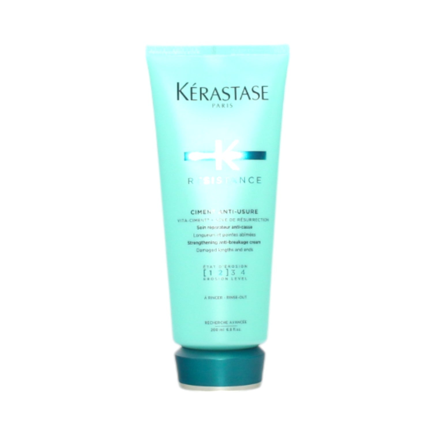 Kerastase Resistance Ciment Anti-Usure Hair Treatment 6.8 oz - Repairing & Strengthening for Damaged Hair - Perfect for Daily Use & Salon-Quality Results at Home