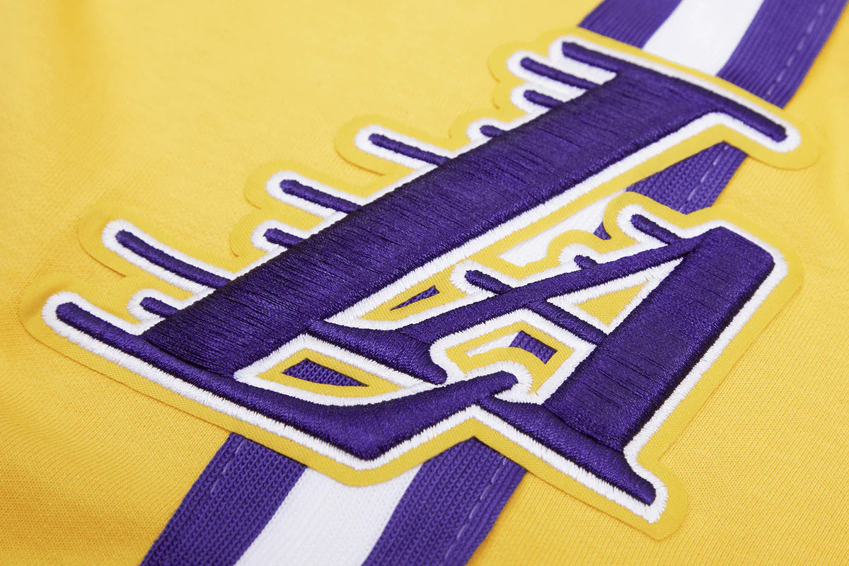 Pro Standard Los Angeles Lakers NBA Basketball Game Shorts - Men's Athletic Performance Shorts (BLL351639) Yellow - Perfect for Basketball Games, Gym Workouts & Casual Wear