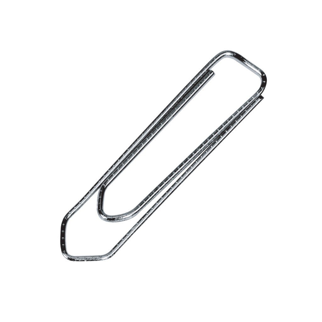 Q Connect 50mm No Tear Paperclips - Pack of 100 - Strong & Durable Office Supplies for Organizing Documents, Files & Notes - Perfect for Home, Office & School Use
