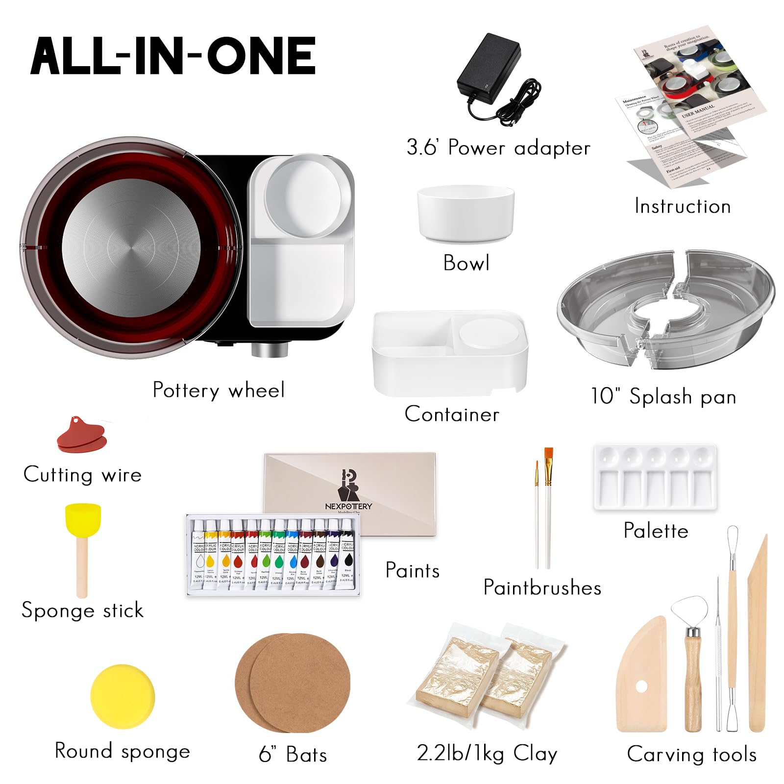 Electric Pottery Wheel for Kids & Beginners - 6