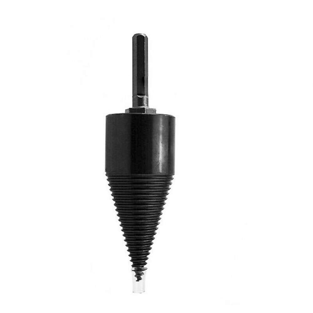 High-Speed Carbon Steel Firewood Drill Bit - Hex Shank Wood Splitter Cone Driver - Durable Power Tool Accessories for Fast Wood Splitting (32mm Hole Diameter) - Perfect for Fireplace, Camping & DIY Woodworking Projects