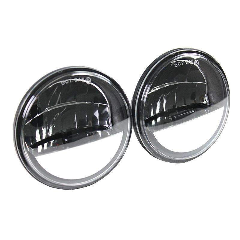 Eagle Lights Complex Reflector Series 7 Round LED Headlight with LED Passing Lights for Harley Davidson Motorcycles - High Visibility for Night Riding & Cruising