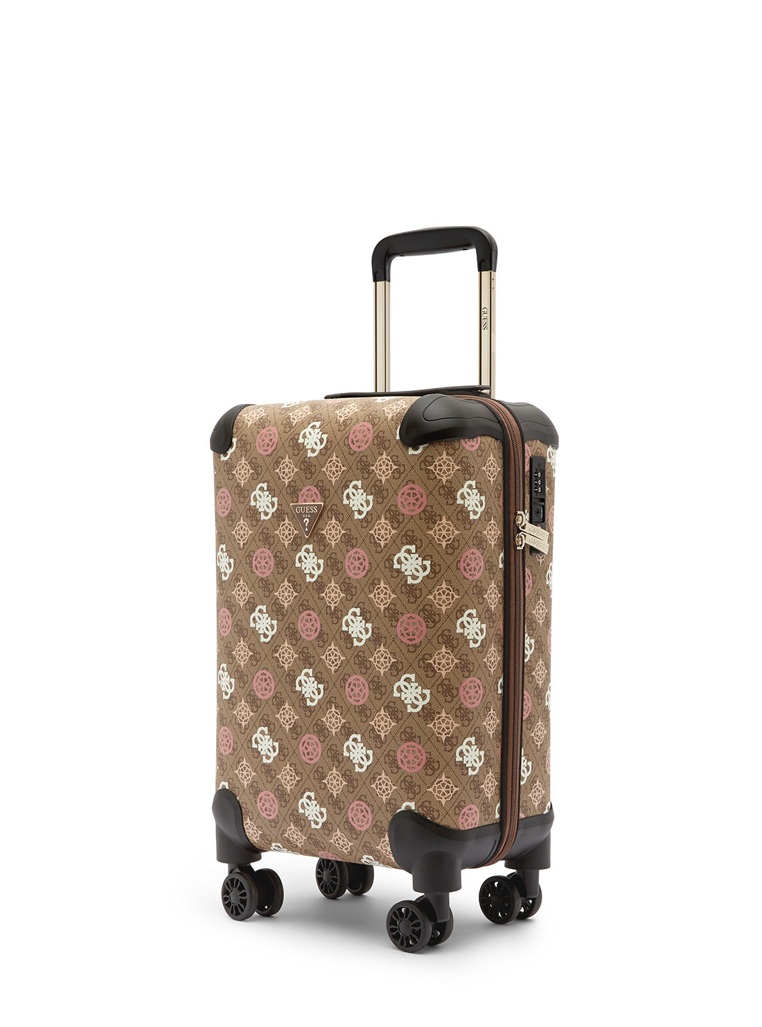 Eliette 45cm Brown Logo Carry-On Suitcase - Perfect for Business Travel & Weekend Getaways