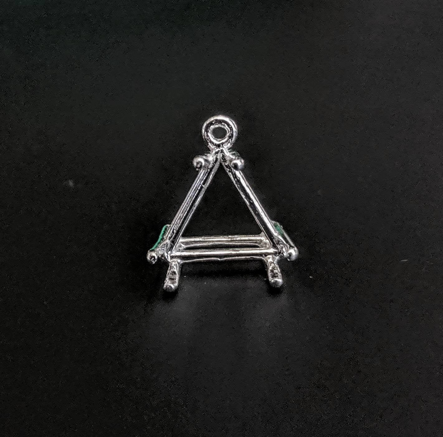 14K Gold or Sterling Silver Triangle Dangle Pendant & Earring Settings - 6mm & 14mm Cast Wire Jewelry Findings for Handmade DIY Necklaces & Earrings - Perfect for Boho, Minimalist & Fashion Jewelry Making