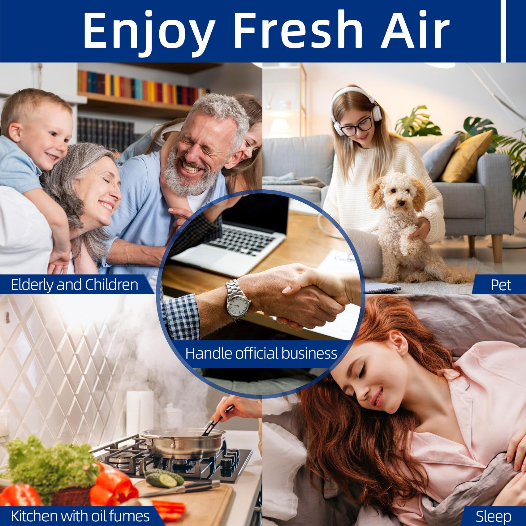 ProHEPA 9000 Replacement Filters for VEVA ProHEPA 9000 Air Purifier - 2 True HEPA & 8 Activated Carbon Pre-Filters | Allergy & Pet Dander Reduction | Home, Office & Bedroom Use