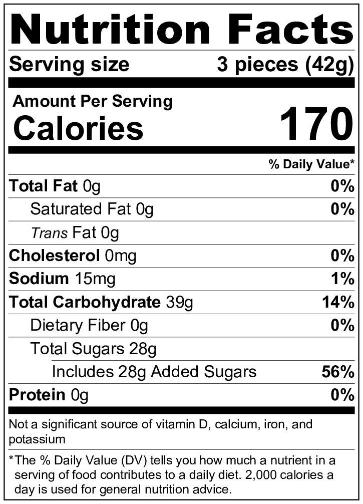 Boston Fruit Slices - 8oz Tray | America's Original Vegan & Gluten Free Candy | Allergen Free, Non-GMO | Perfect for Baking, Party Favors & Healthy Snacking