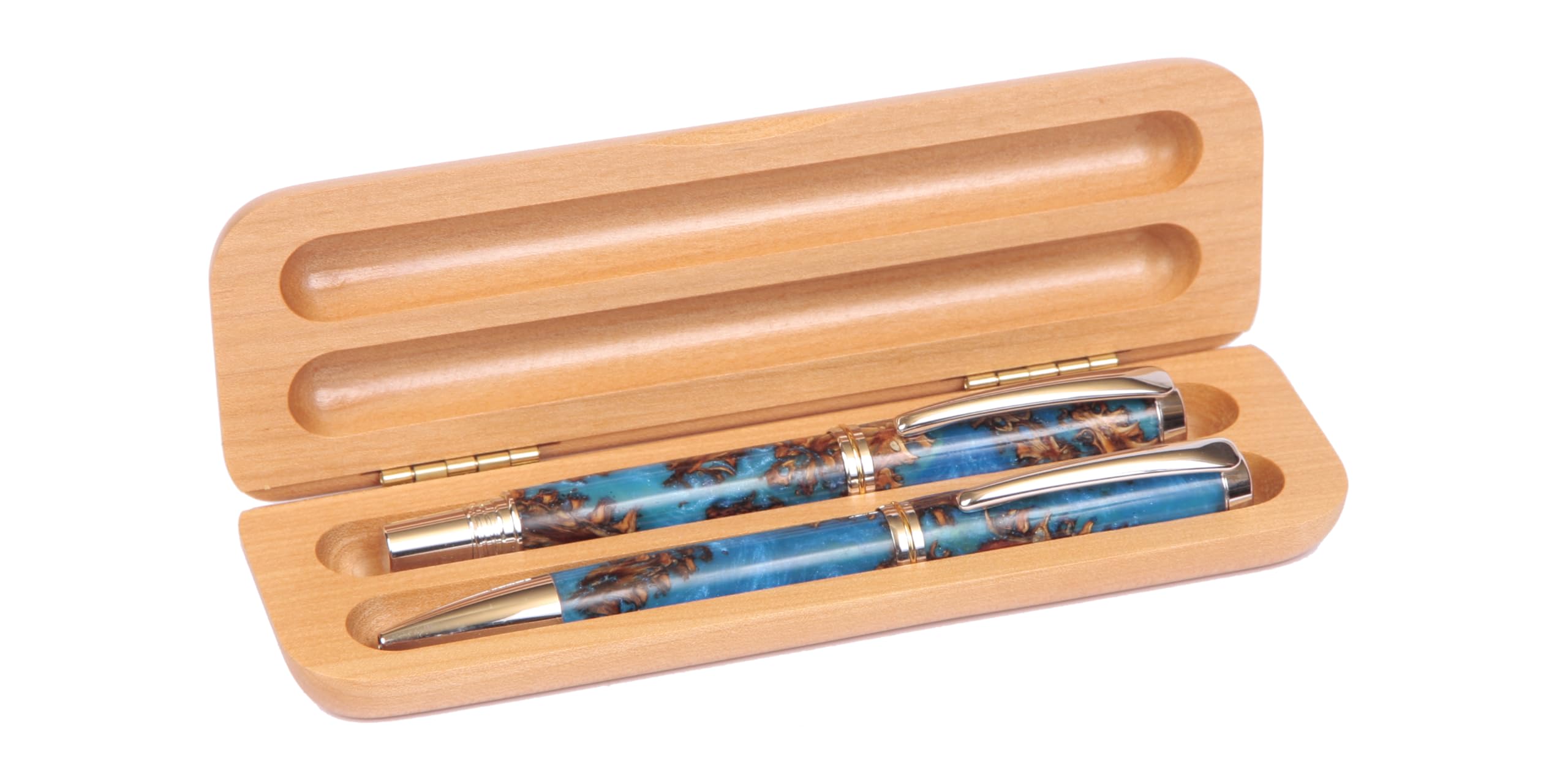 Premium Lanier Pens Gift Box - Elegant Maple Double Fountain Pen Set for Writing, Calligraphy & Gifting | Perfect for Office, School & Special Occasions