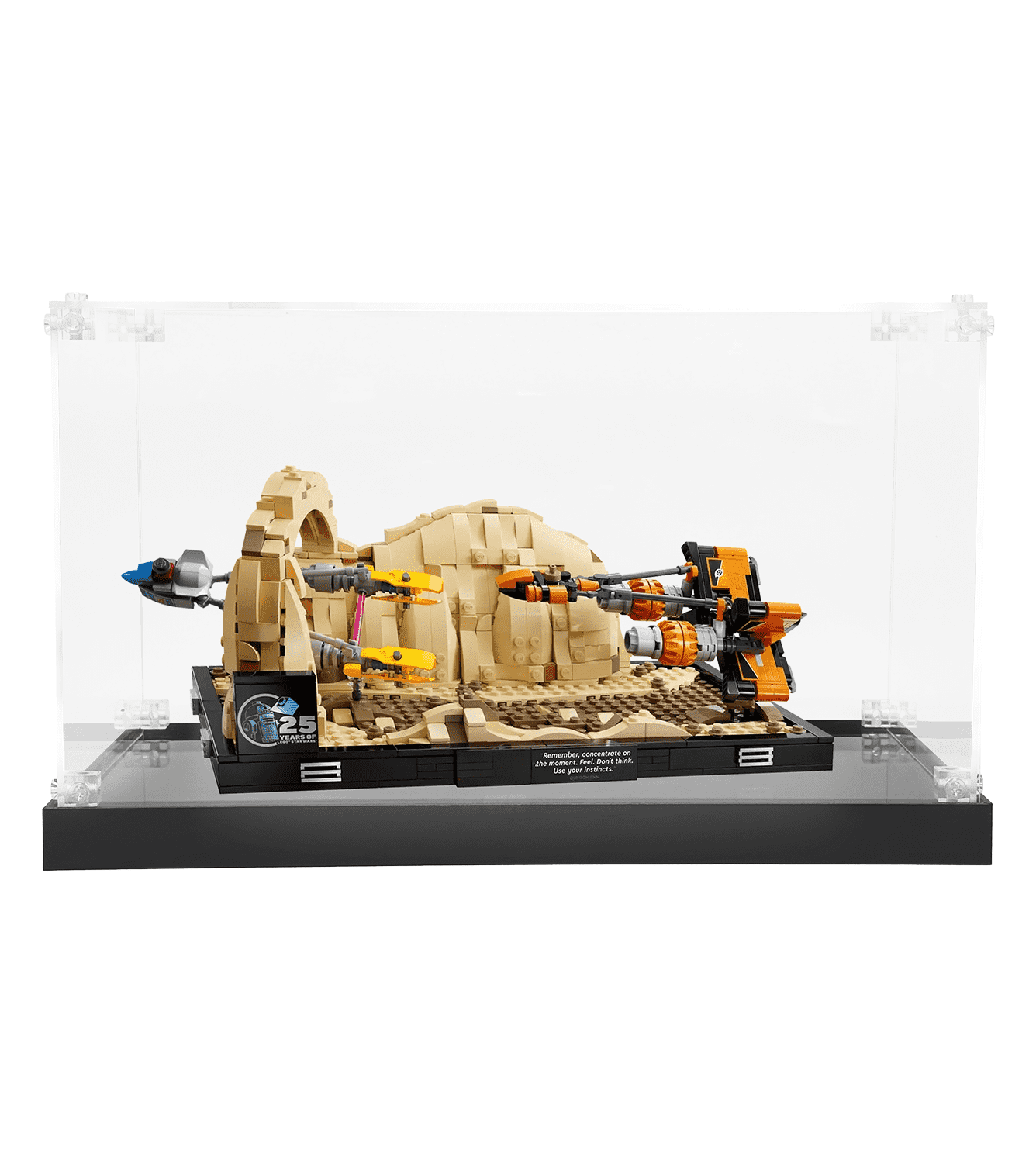 LEGO Mos Espa Podrace Diorama 75380 Display Case - Protective Showcase for Star Wars Collectible - Perfect for Home Decor, Office Display & LEGO Fan Collections