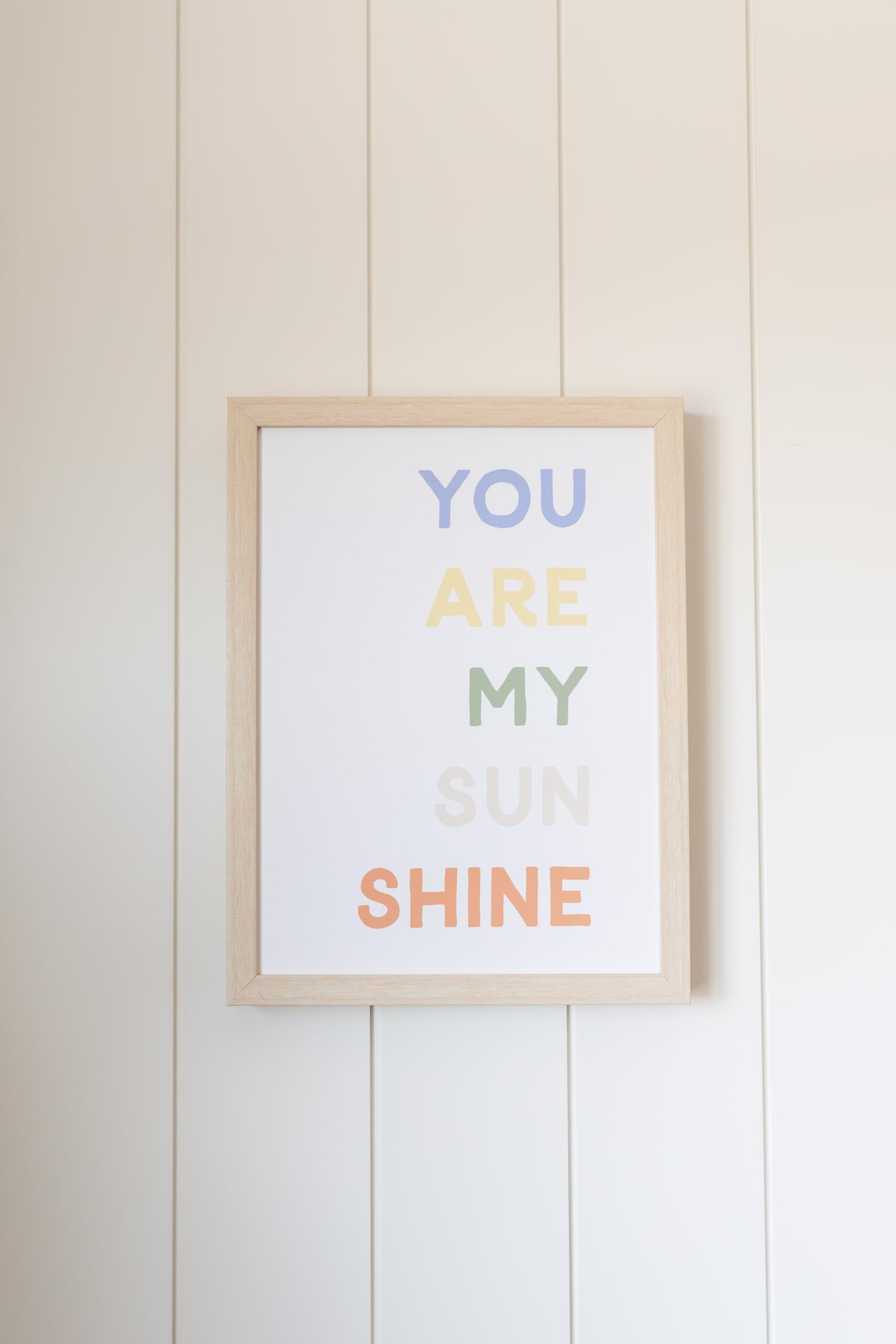 Petal Lane Sunshine Nursery Wall Art - Framed Canvas for Baby Room Decor - 12 Cute Designs for Boys & Girls - Playroom Wall Decor - Perfect for Nursery, Kids Bedroom & Daycare Center