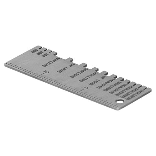 Precision Diameter Measuring Tool - High Accuracy Wire Gauge Round Ruler for Woodworking, Metalworking & DIY Projects | Professional Grade Measuring Instrument for Home & Industrial Use (Perfect for Pipe Sizing, Jewelry Making & Craft Measurements)
