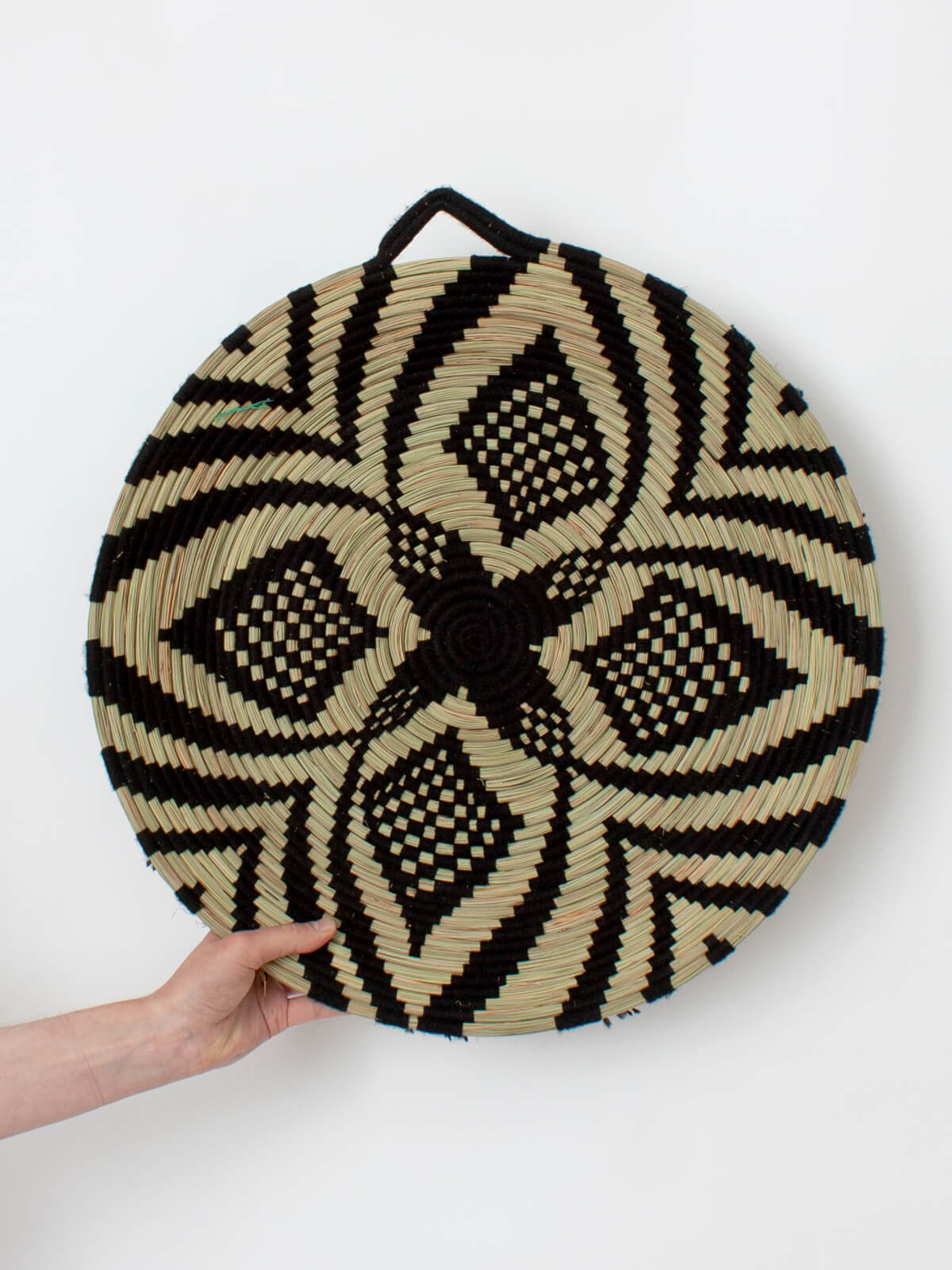 Handwoven Moroccan Wool and Reed Plates – Authentic Eco-Friendly Tableware for Dining & Home Decor | Perfect for Boho, Farmhouse, and Rustic Style Settings