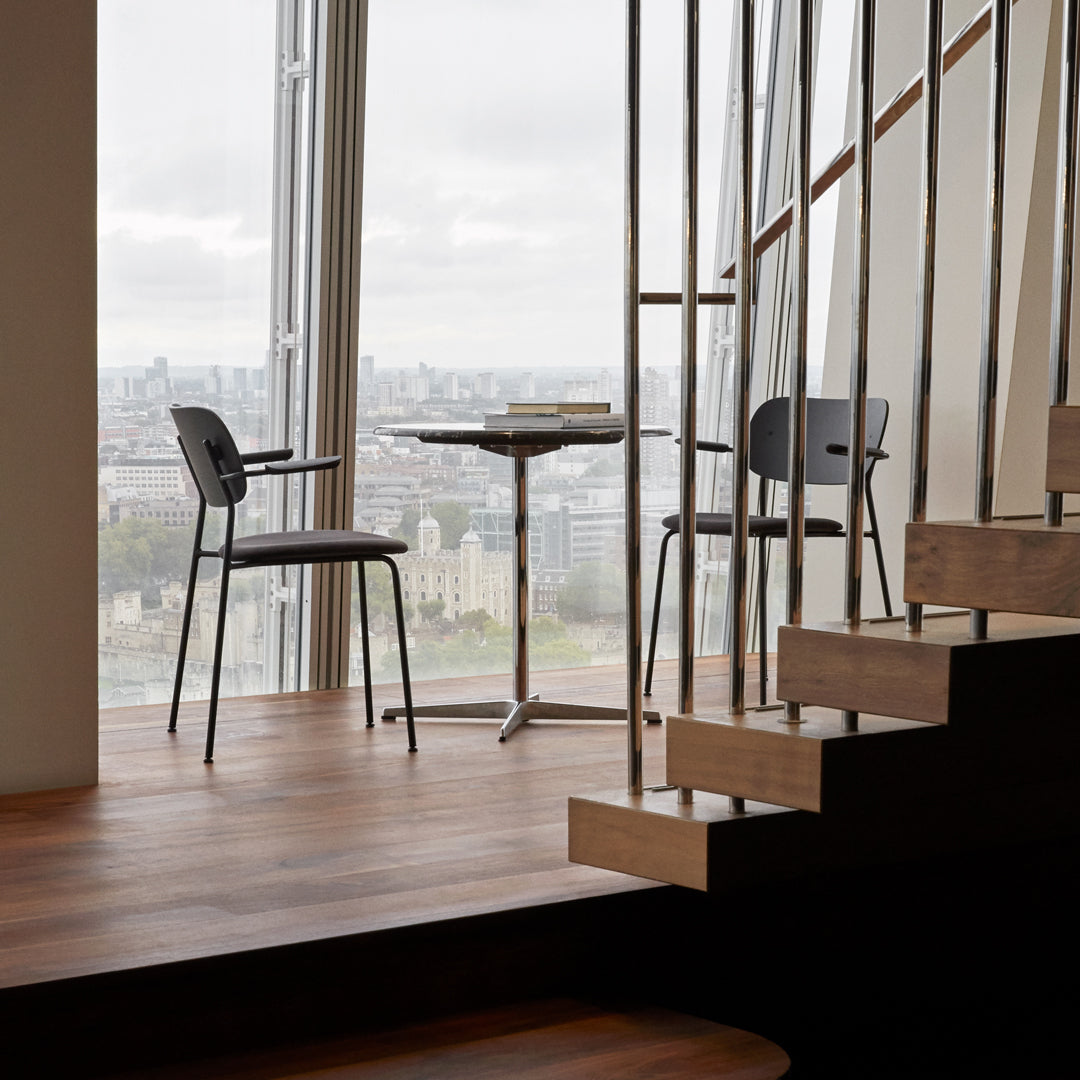 Modern Upholstered Dining Chair with Armrests - Comfortable & Stylish Seating for Kitchen, Dining Room, and Home Office