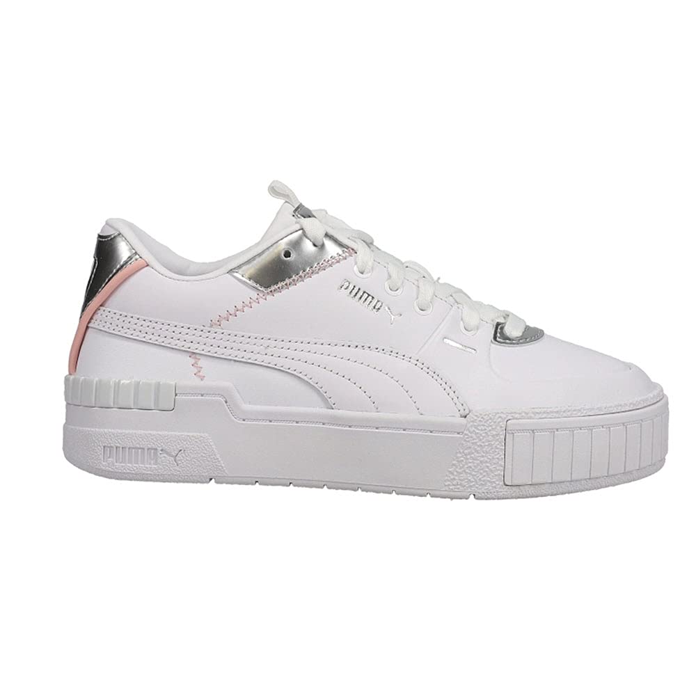 PUMA Women's Cali Sport Shine Sneakers - White Casual Walking Shoes for Women | Comfortable Gym Workout & Everyday Fashion Shoes