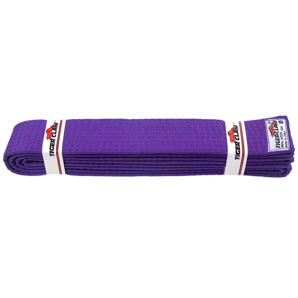 Tiger Claw Cotton Martial Arts Uniform Belt - 10 Colors for Karate & Taekwondo Training