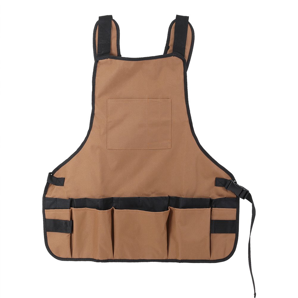 **Durable Canvas Garden Tools Apron with Multiple Storage Pockets - Heavy Duty Gardening Apron for Men & Women - Perfect for Planting, Weeding & Harvesting**