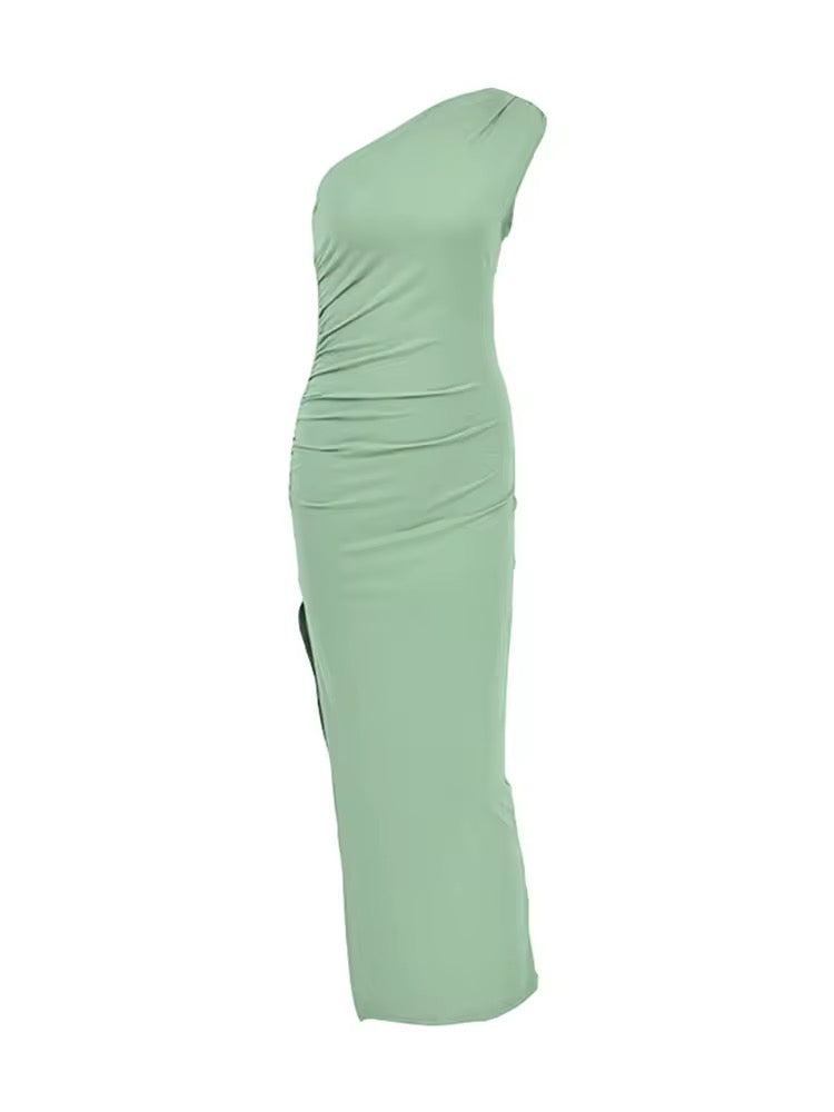 Phoebe Bodycon Slinky Maxi Slit Dress - Sexy Tight Long Formal Evening Gown for Women | Perfect for Cocktail Parties, Date Nights & Special Occasions