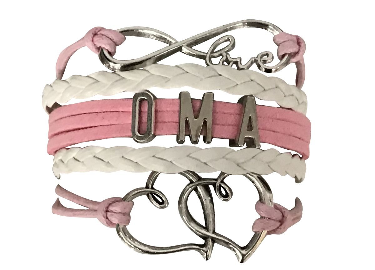 Oma Infinity Charm Bracelet for Women - Elegant Jewelry Gift for Grandma, Mother, or Loved Ones | Perfect for Birthdays, Anniversaries, and Gender Reveal Parties