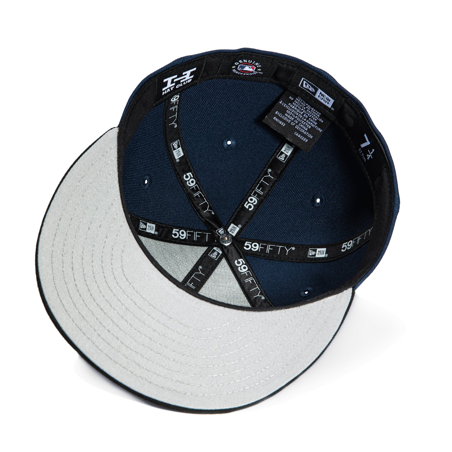 New Era 59Fifty New York Yankees Baseball Cap - Navy, Black & White Adjustable Snapback Hat for Men & Women | Perfect for Baseball Games, Streetwear & Casual Outfits