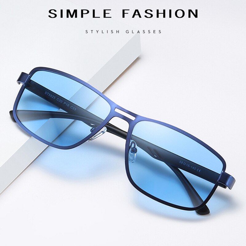 Bclear Polarized Sunglasses for Men - Lightweight Alloy Frame, UV Protection, Full Rim Design - Perfect for Driving, Fishing & Outdoor Activities