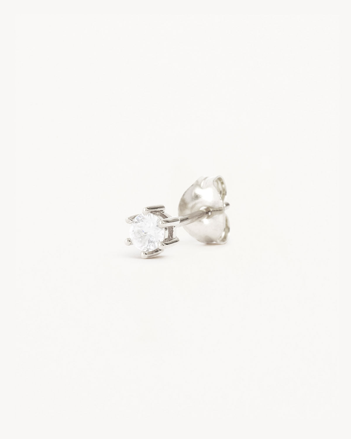 14k Solid White Gold