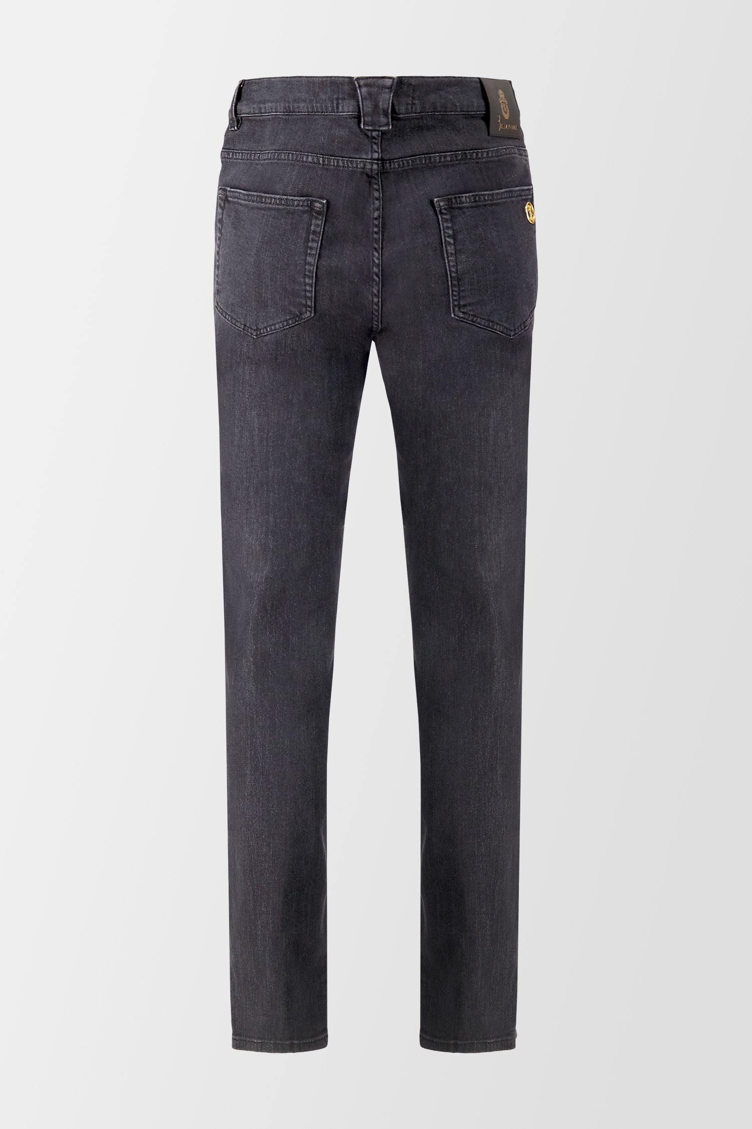 Billionaire Black & Gold Double B Jeans for Men - Slim Fit Stretch Denim Pants for Casual Wear & Night Out