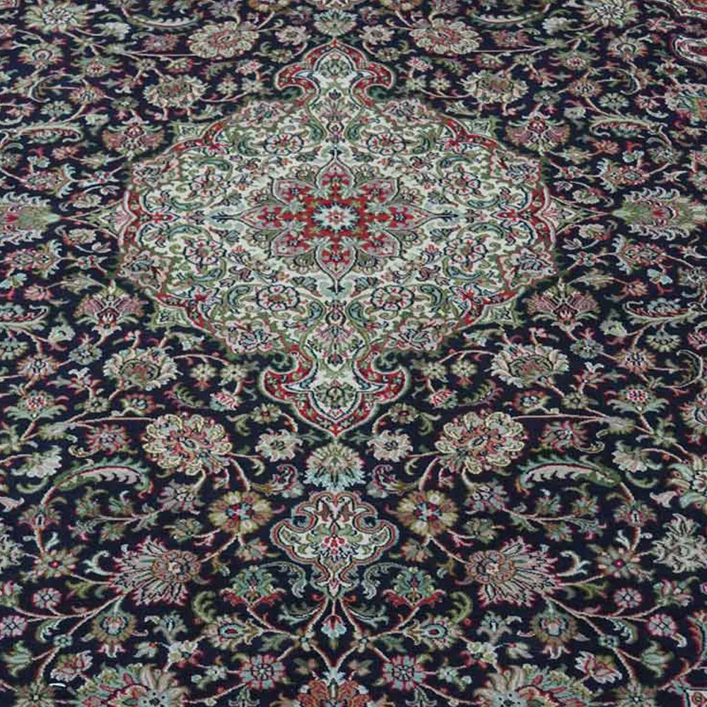 Premium Hand-Knotted Persian Rug - Authentic SaffronEcho Design - Luxury Wool Carpet for Living Room, Bedroom & Office Decor
