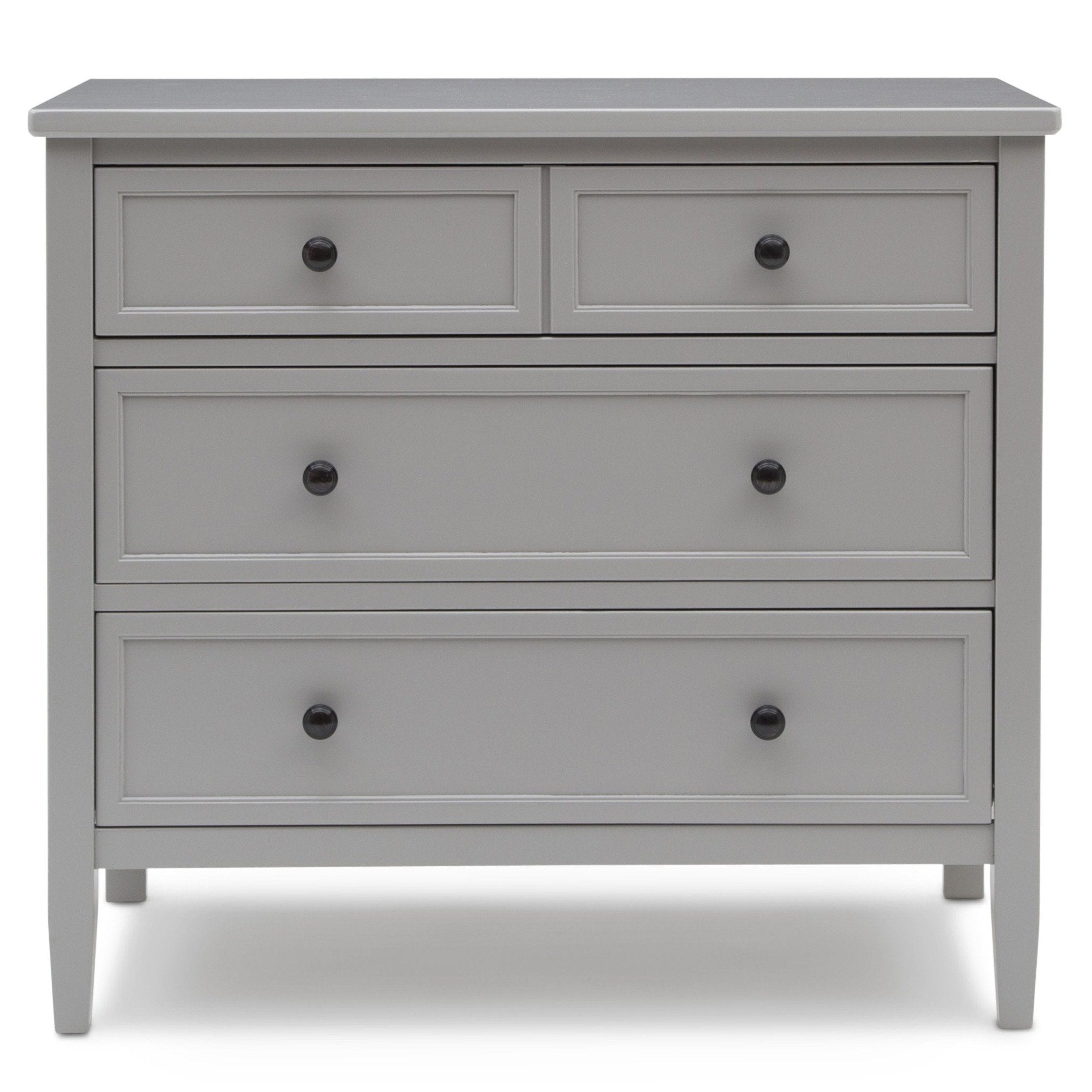 Classic 3 Drawer Dresser with Interlocking Drawers - Sturdy Wooden Bedroom Furniture for Home Organization & Storage | Perfect for Bedrooms, Dorms & Guest Rooms