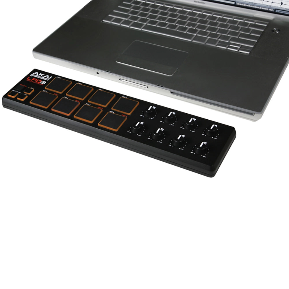 Akai Professional LPD8 Wireless MIDI Drum Pad Controller for Music Production - Perfect for Beat Making, Live Performance & Studio Recording