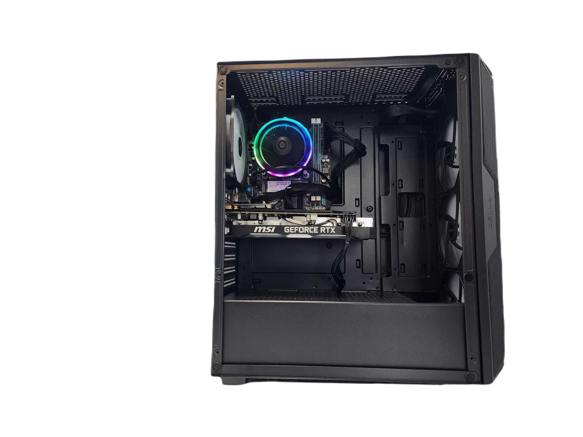 Gaming Desktop PC with AMD Ryzen 7 7800X3D, NVIDIA RTX 4060, 1TB SSD, 64GB DDR5 RAM - AX61 Black A620 | High-Performance Computer for 4K Gaming, Streaming & Content Creation