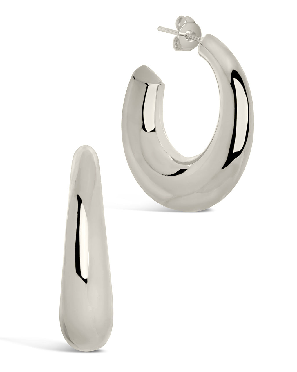 Coco Tube Hoop Earrings for Women - Gold & Silver Fashion Jewelry - Trendy Boho Accessories for Party, Wedding & Everyday Wear