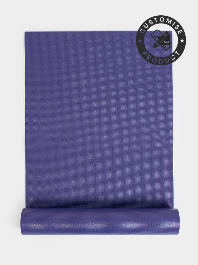 Custom Personalized Yoga Mat 6mm Thick - Non-Slip Purple Exercise Mat for Yoga, Pilates & Home Workouts - Perfect Gift for Fitness Lovers