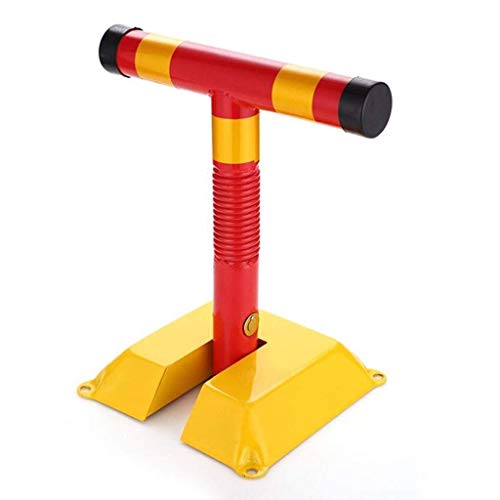 Manual Parking Lock - Heavy Duty T-Shaped Parking Barrier with 4 Keys & Reflective Marker | Secure Lockable Bollard for Driveways, Garages & Commercial Parking Lots