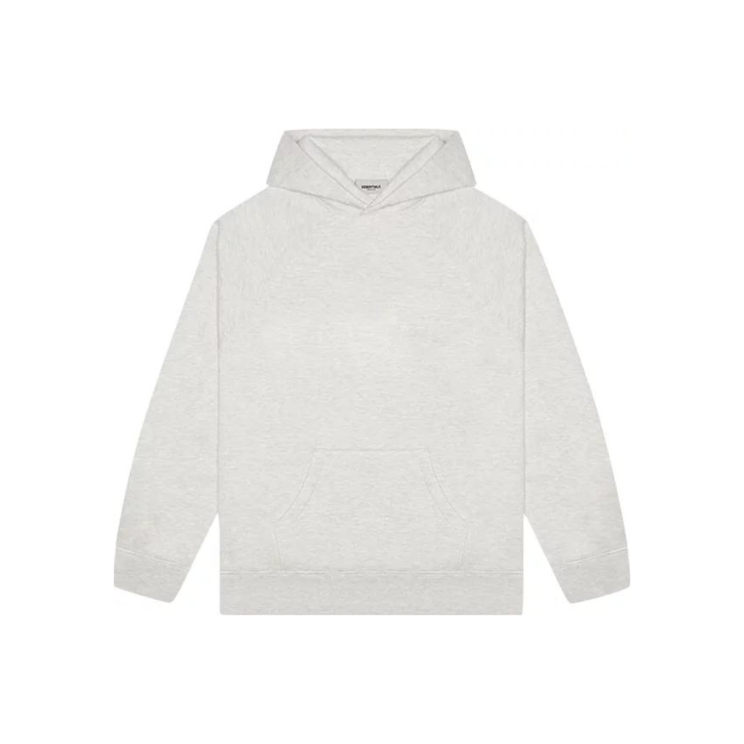 ESSENTIALS Pullover Hoodie for Men & Women - Soft Fleece Sweatshirt, Comfortable Oversized Fit, Oatmeal Color - Perfect for Casual Wear, Gym, and Outdoor Activities