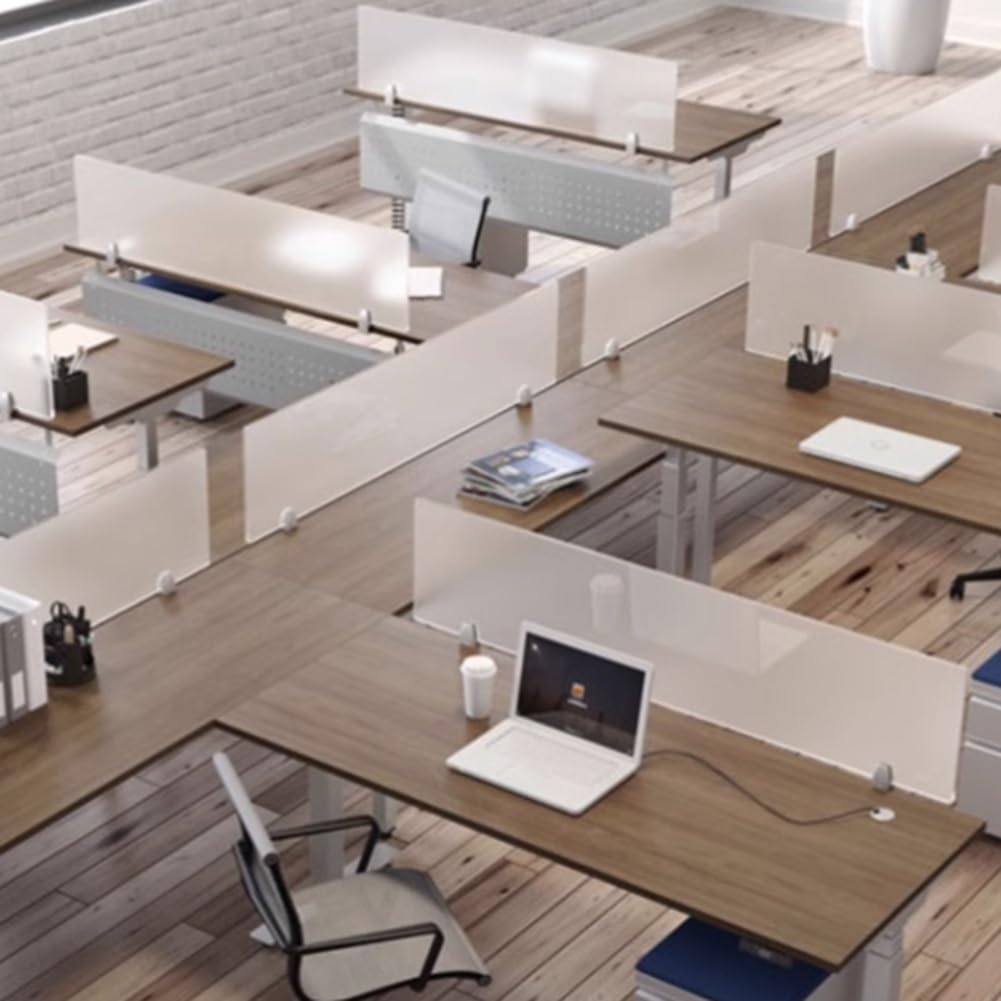 Frosted Acrylic Desk Partition - 23.6