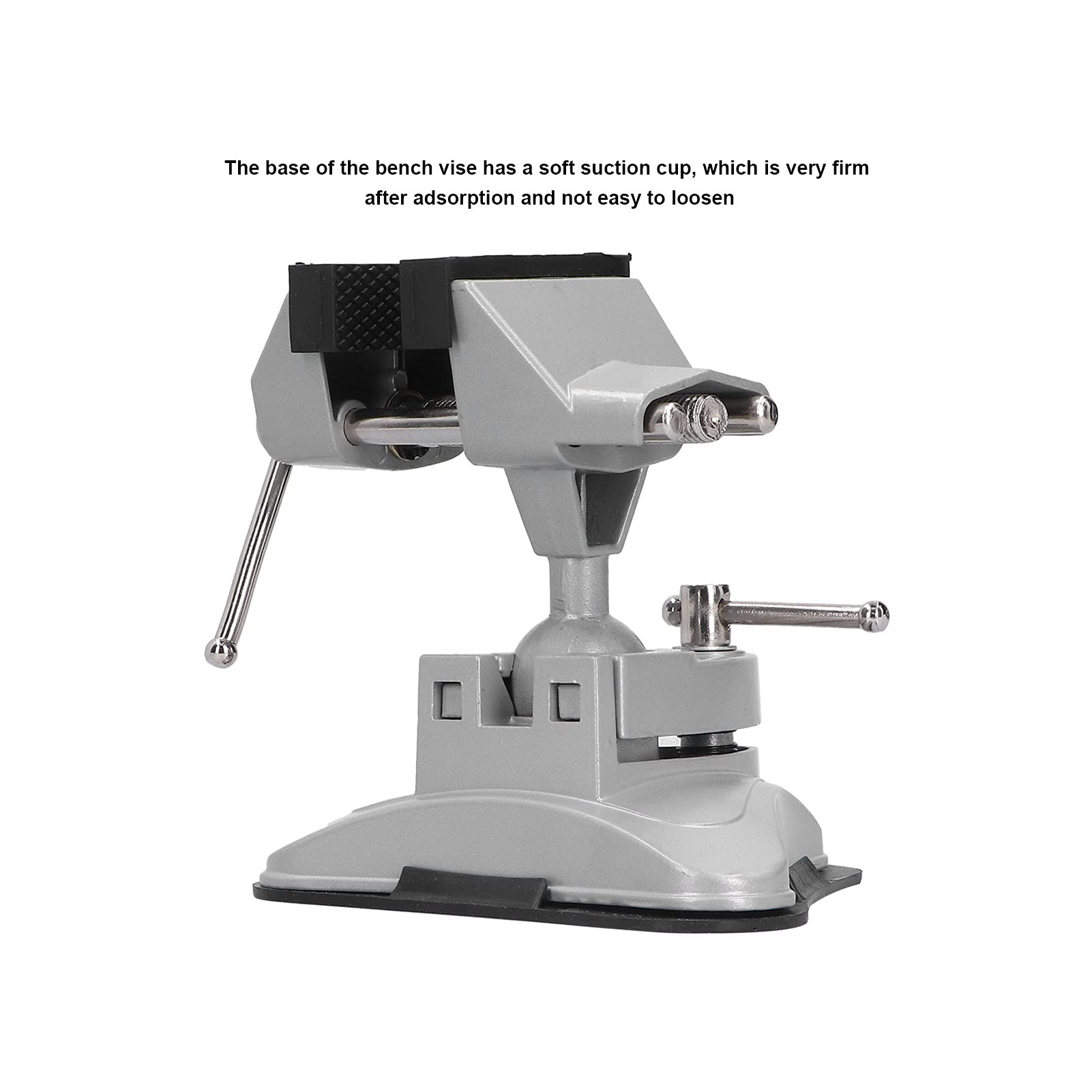 Aluminum Alloy Flat Push Table Vise - Heavy Duty Bench Clamp for Woodworking, DIY Projects & Carpentry | Secure Workpieces for Drilling, Sanding & Sawing