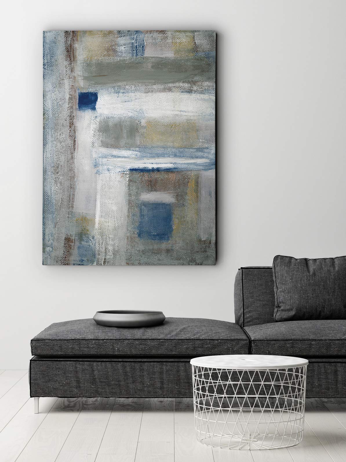 Tribeca I Gallery Wrapped Canvas Wall Art - Modern Abstract Painting for Living Room, Bedroom & Office Decor - Ready to Hang Home Wall Decor