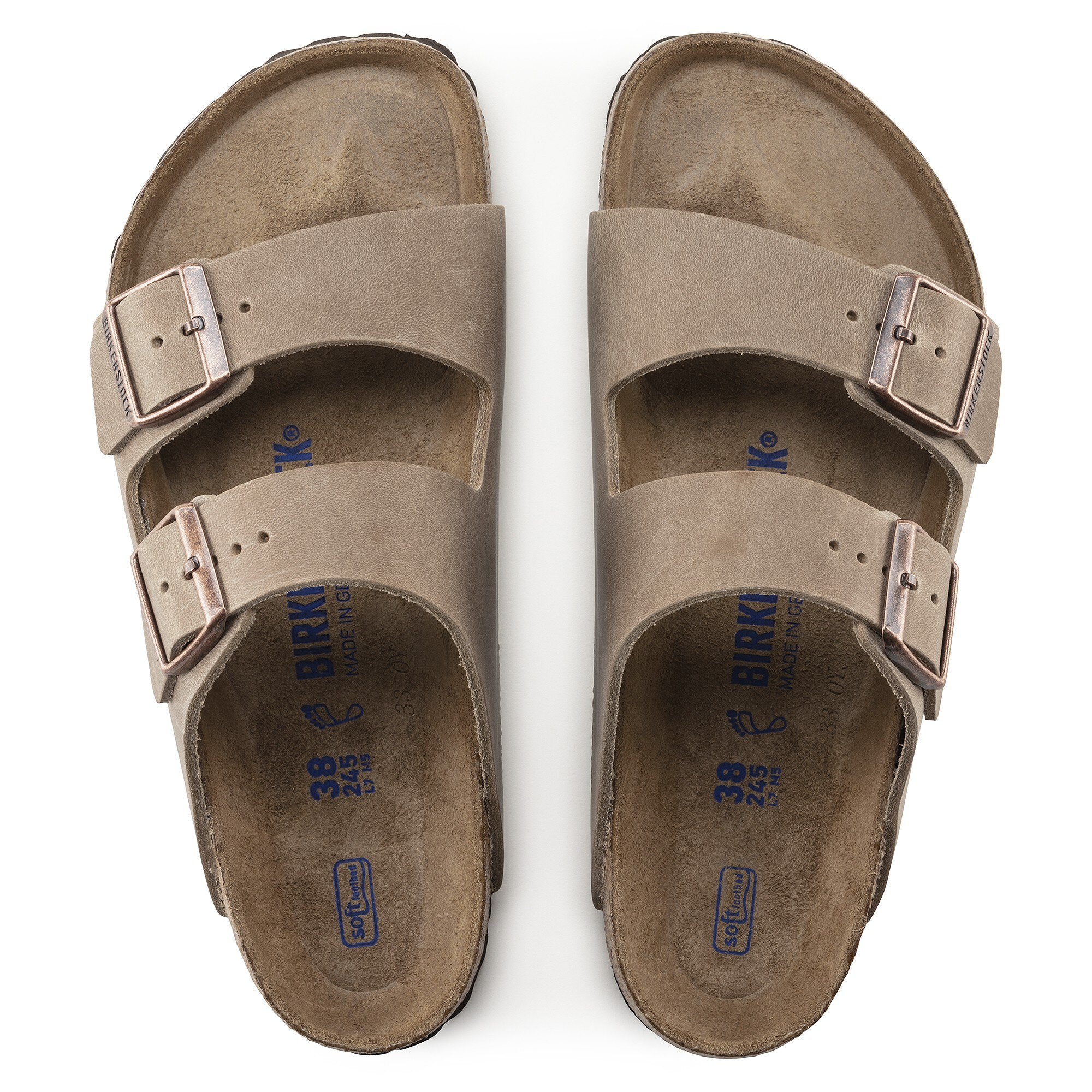 Arizona Soft Footbed Sandals - Comfortable Oiled Leather Slides for Women & Men - Perfect for Beach, Pool, and Casual Wear