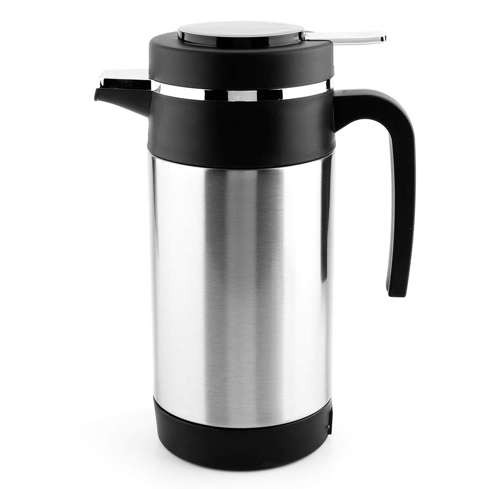12V Stainless Steel Electric Kettle 1000ML - Portable Car Kettle for Coffee, Tea & Hot Water | Perfect for Road Trips, Camping & Office Use