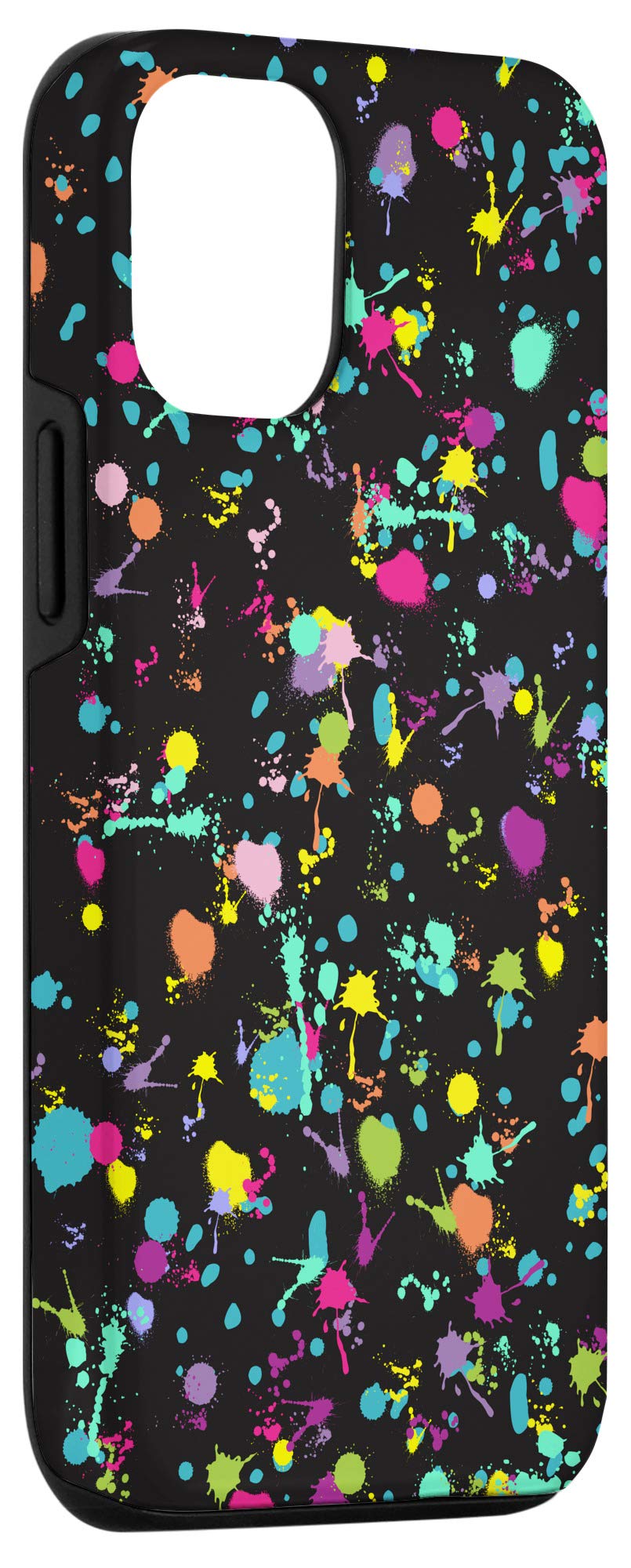 Colorful Splash Paint Art Case for iPhone 12 & 12 Pro - Durable Protective Cover with Unique Multicolor Pattern - Perfect for Everyday Use, Travel & Artistic Expression