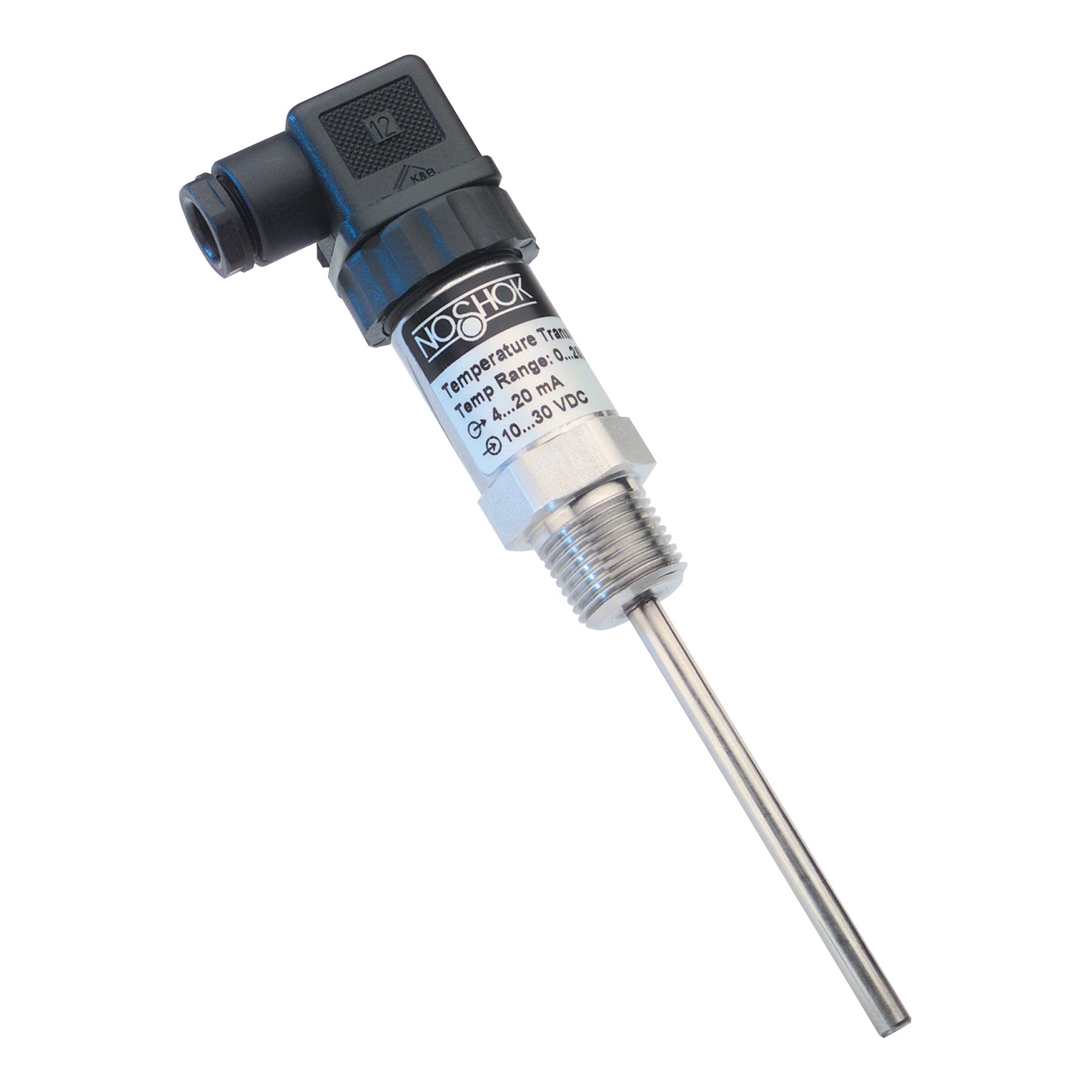 800 Series Temperature Transmitter - 0/250°F Range, 4-20mA Output, 1/2