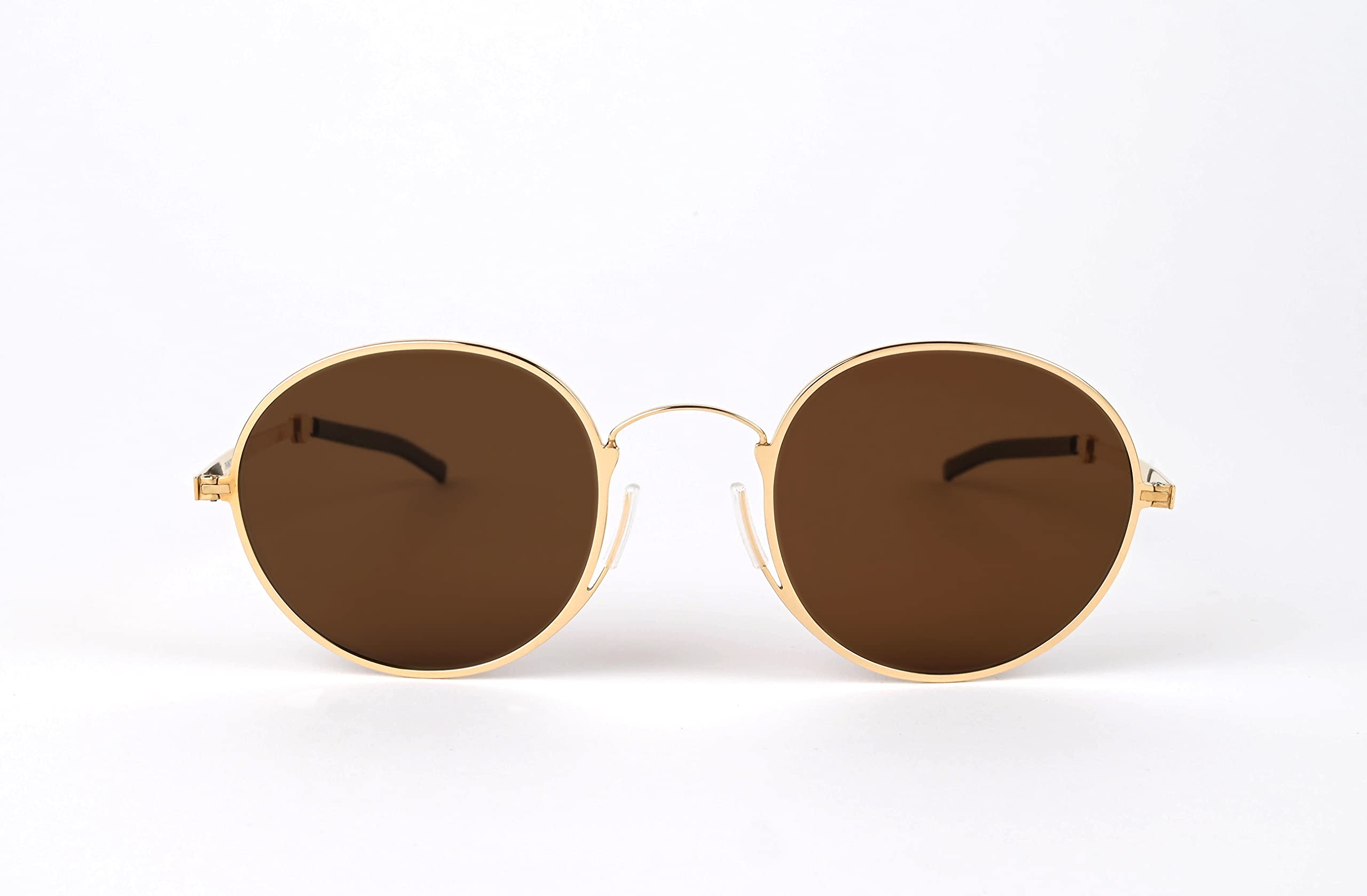 ThinOptics Milano Aluminum Case with Round Sunglasses - Stylish & Durable Eyewear for Outdoor Activities, Travel, and Everyday Use