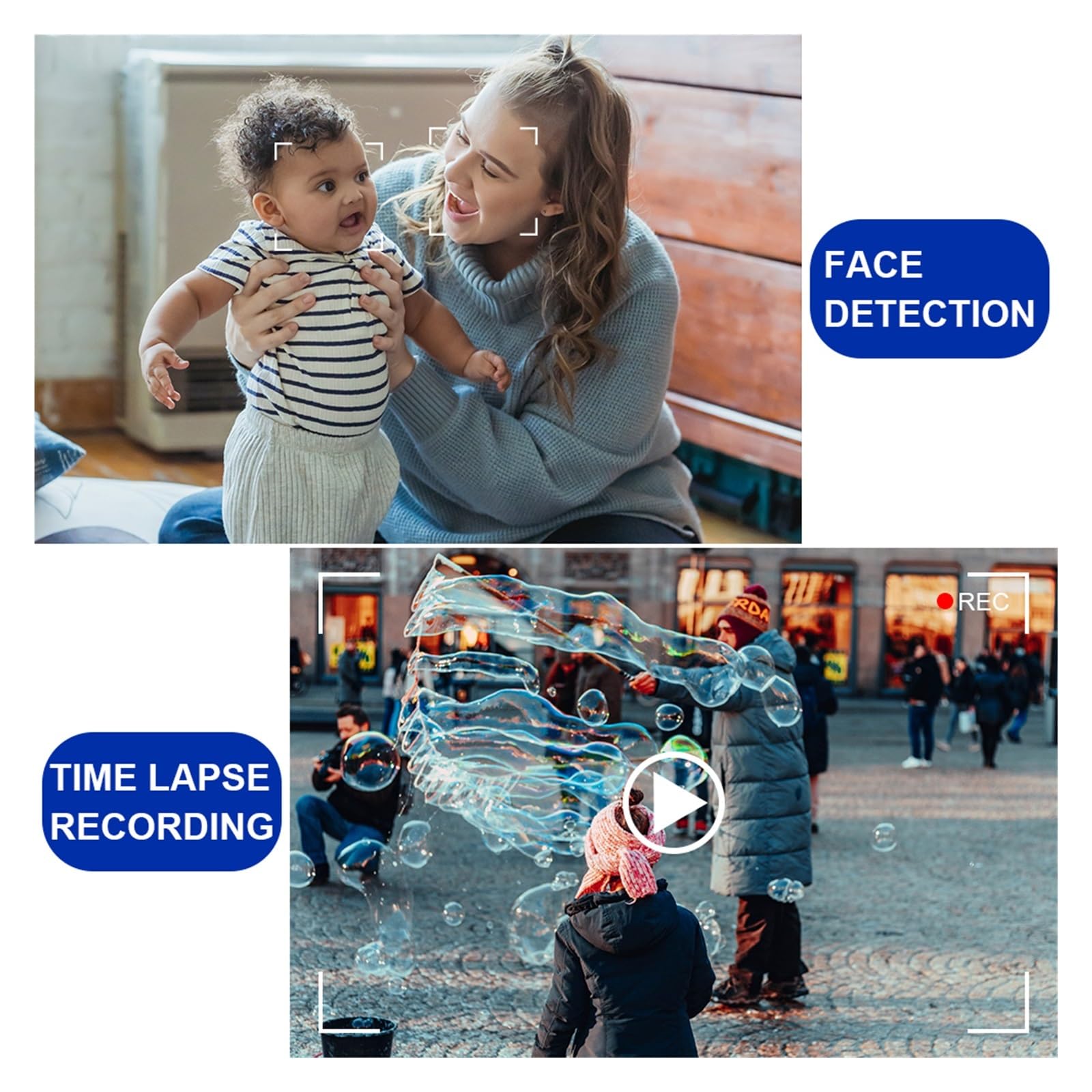 4K Time Lapse Video Camera with WiFi - 48MP Digital Camcorder for Streaming, Vlogging & Outdoor Photography (No SD Card Included) - Perfect for YouTube Content Creation, Travel Vlogging & Action Recording
