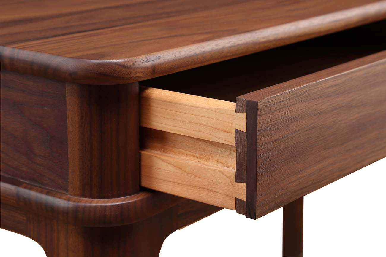 Walnut Grove Solid Wood Writing Desk - Modern Home Office Furniture for Study & Work | Perfect for Small Spaces & Remote Work