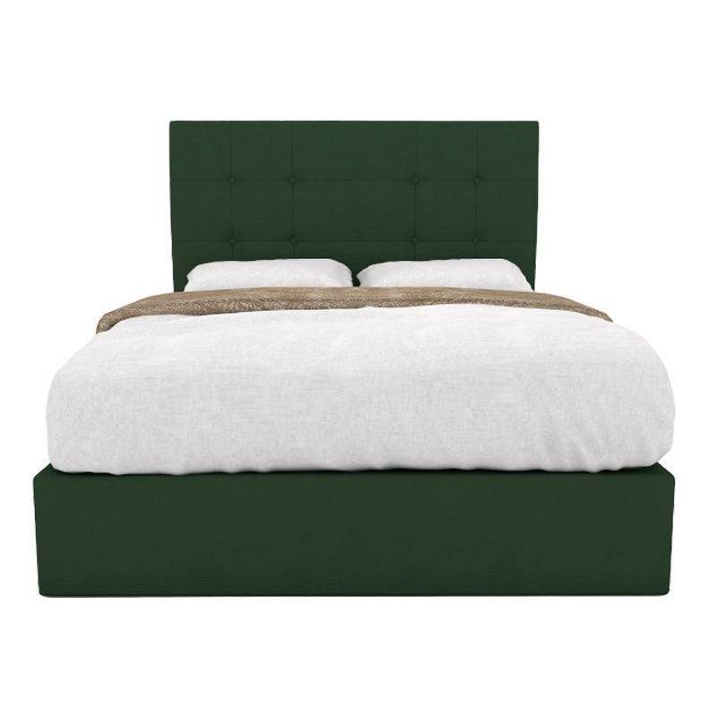 Jaxon Fabric Drawer Bed Frame with Storage - Queen Size Platform Bed with 4 Drawers for Bedroom Organization - Perfect for Small Spaces, Dorm Rooms & Guest Rooms