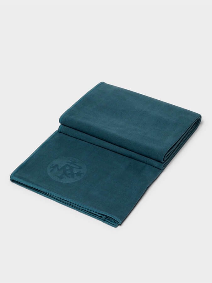 Manduka eQua Yoga Mat Towels - Non-Slip, Absorbent & Eco-Friendly for Hot Yoga, Pilates & Workouts - Perfect for Home & Studio Use